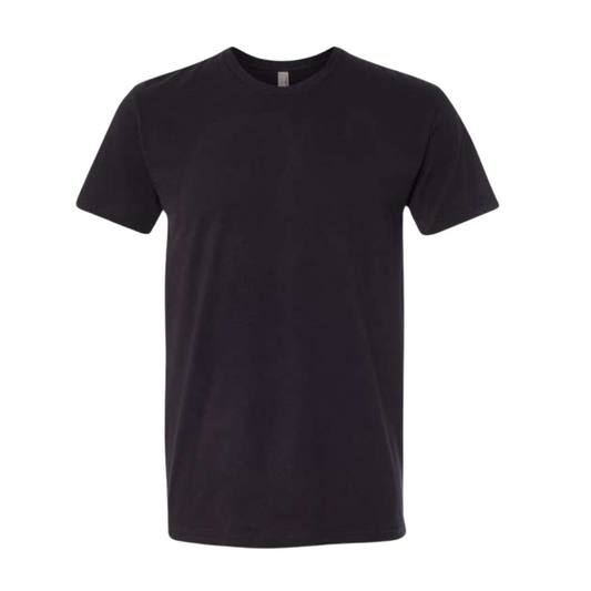 Short Sleeve Crew Neck Blank Tee - Black