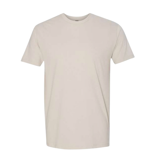 Short Sleeve Crew Neck Blank Tee - Tan