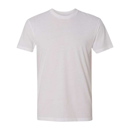 Short Sleeve Crew Neck Blank Tee - White